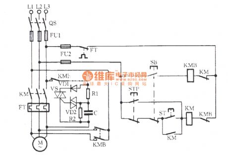 Bidirectional thyristor power consumption brake circuit