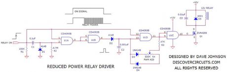 Reduced Power Relay Driver