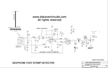Home Made Geophone Detects Foot Stomp