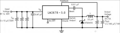 LM2678 Voltage Regulator Circuit