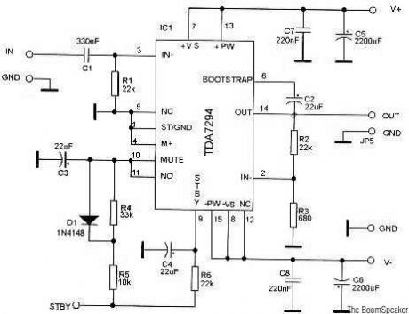 TDA7294 Audio Amplifier Circuits