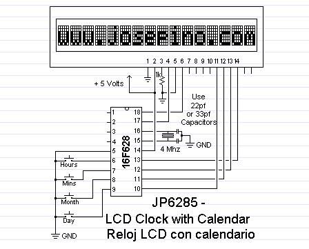 LCD Clock/Calendar