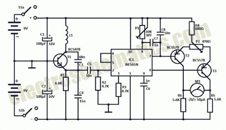 Homemade Metal Detector Circuit
