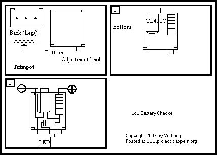 Battery Low checker circuit