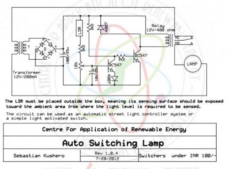 Light Activated Switch Circuit