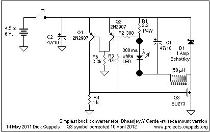 1 Watt White LED Power Supply Circuit - Power_Supply ...