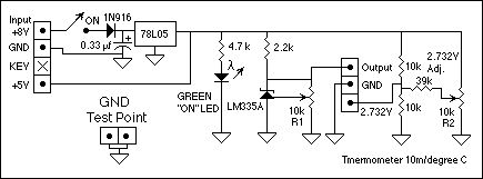 Simple LM335 Thermometer