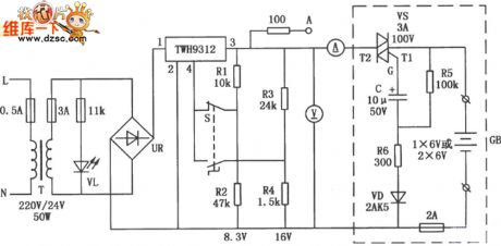 Sealed lead-acid battery charging circuit diagram