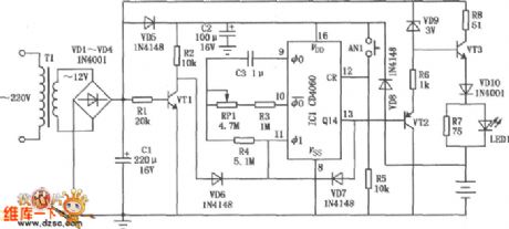 Ni-Cd battery charger circuit diagram of timing