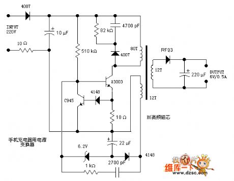 Phone charger power conversion circuit diagrams