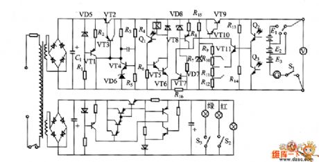 Photovoltaic power supply circuit diagram