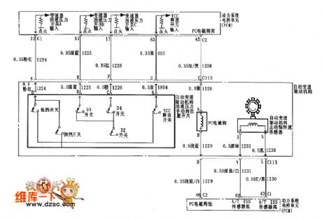 Regal automatic transmission with PCM control circuit diagram