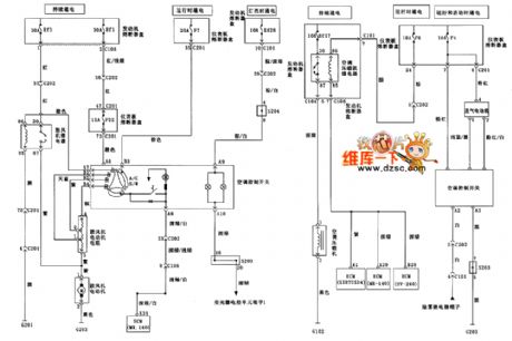 Warm air and ventilation system circuit diagram