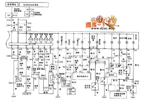 Shanghai excelle combination instrument circuit diagram 2