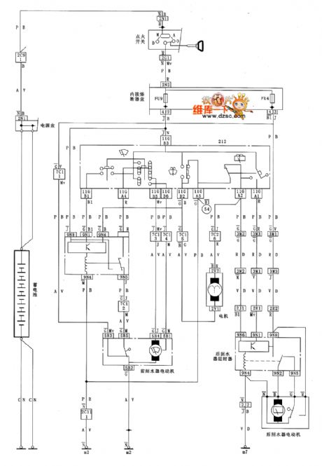 Shenlong fukang wiper and defrosting system circuit diagram