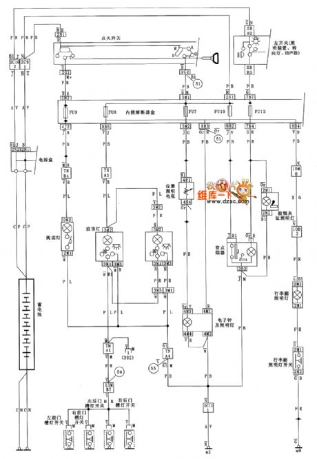 Shenlong fukang interior lighting system circuit diagram