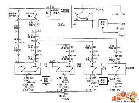 Buick internal light input circuit diagram