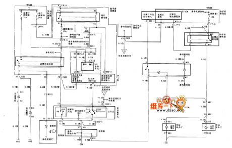 Beijing Modern Sang Nata front fog lamps and rear fog lamp circuit