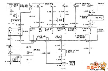 Buick power supply, grounding, RAP and TCS circuit diagram
