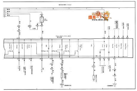 Tianjin vios combination instrument circuit diagram (2)