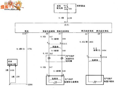 Buick SIR system circuit diagram 1
