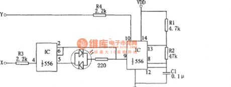 A simple second-tier logic state discriminator with 556