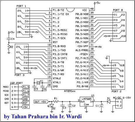 AT89Sxx Cheap and Simple Learning Board