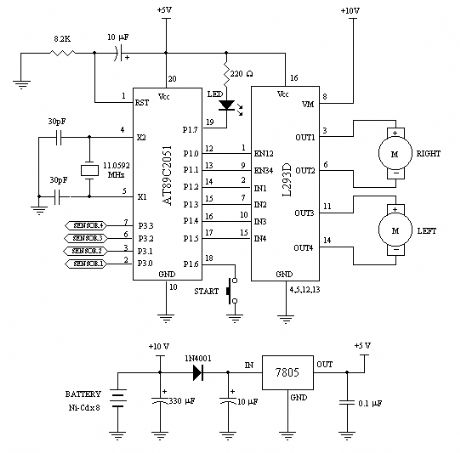 Circuit diagram of my Robot