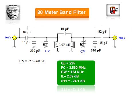 80 meter band filter