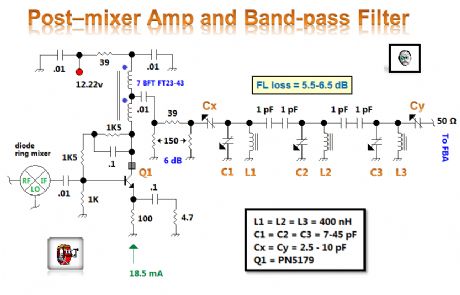 Post-Mixer Amplifer and Triple-Tuned Filter
