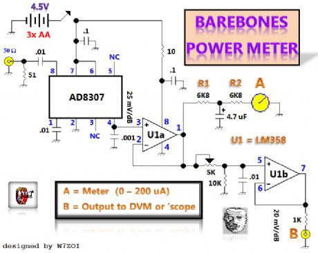 Barebones RF Power Meter
