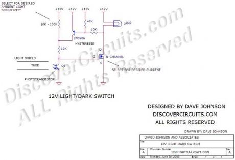 12v Light/Dark Switch