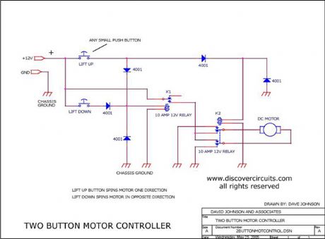 Two Pushbutton Motor Controller