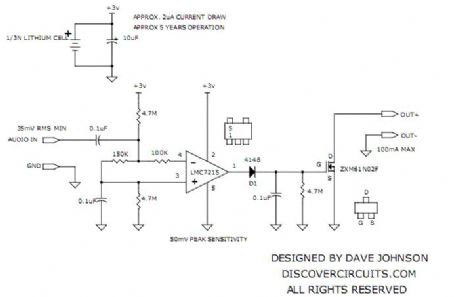 Audio Signal Detector/Switch Circuit