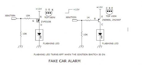 Fake Car Alarm Lights