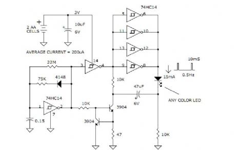 LED Flasher  - Universal 3V Flasher Circuit