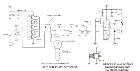 125KHz Wireless Smart Key Detector circuit