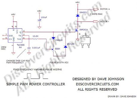 PWM Circuit for Motor Speed Control