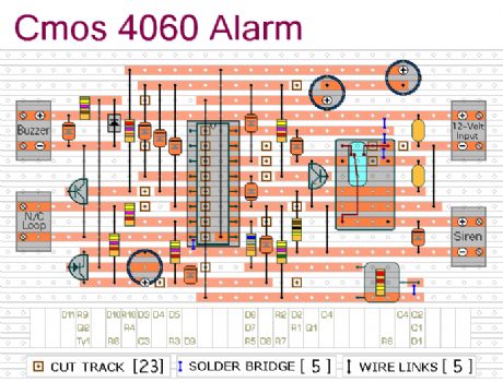 Cmos 4060 Alarm Circuit 2