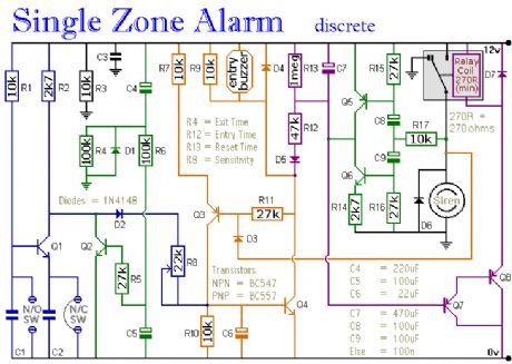 Transistor Based - Single Zone Alarm