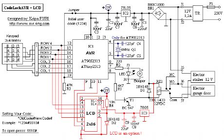 CodeLock AVR electronic combination lock 1
