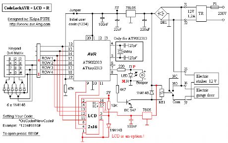 CodeLock AVR electronic combination lock 2