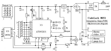 CodeLock AVR electronic combination lock 6