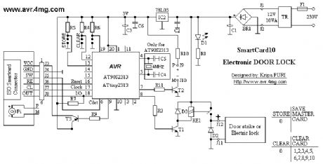 CodeLock AVR electronic combination lock 10