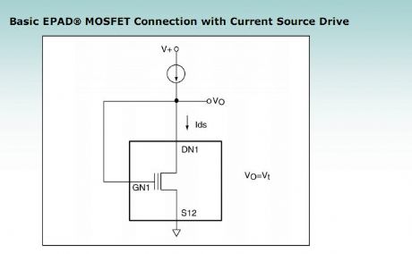 Basic EPAD MOSFET Connection with Current Source Drive