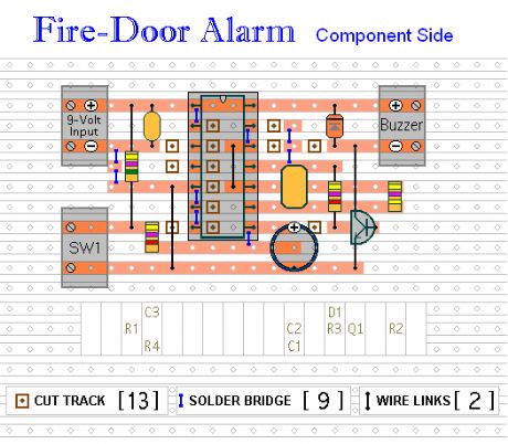 Simple Fire-Door Alarm Circuit 2