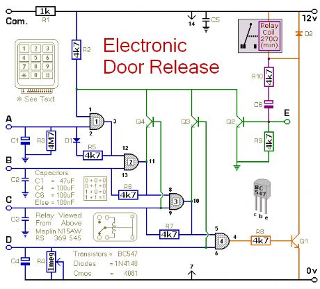 Electronic Door Release circuit