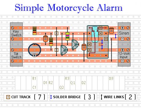 Motorcycle Alarm circuit No.4