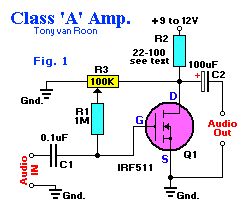 Class-A Audio Amplifier