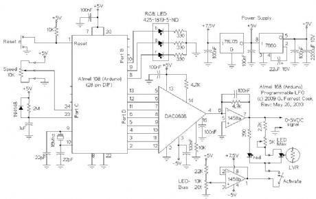 Arduino LFO Waveform Generator V1